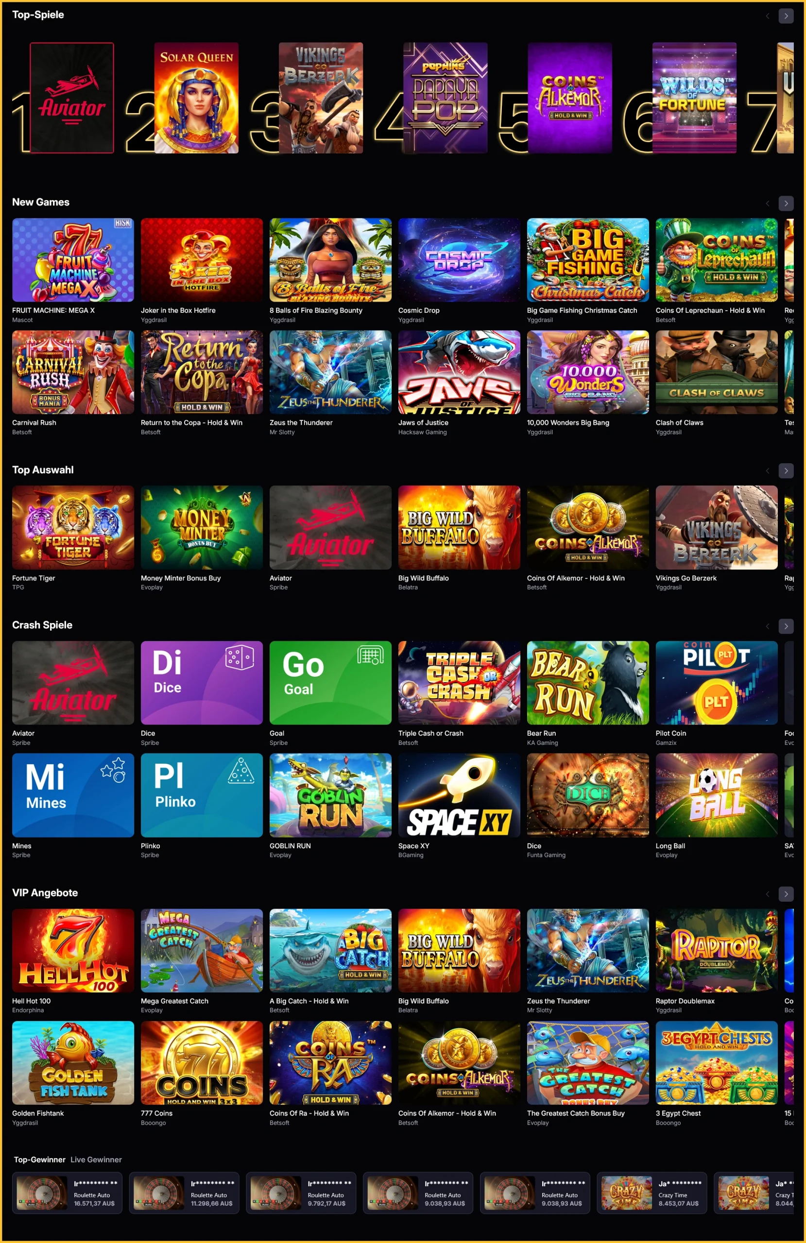Spiele und Spielzeugbibliothek im RoiBets Casino Übersicht